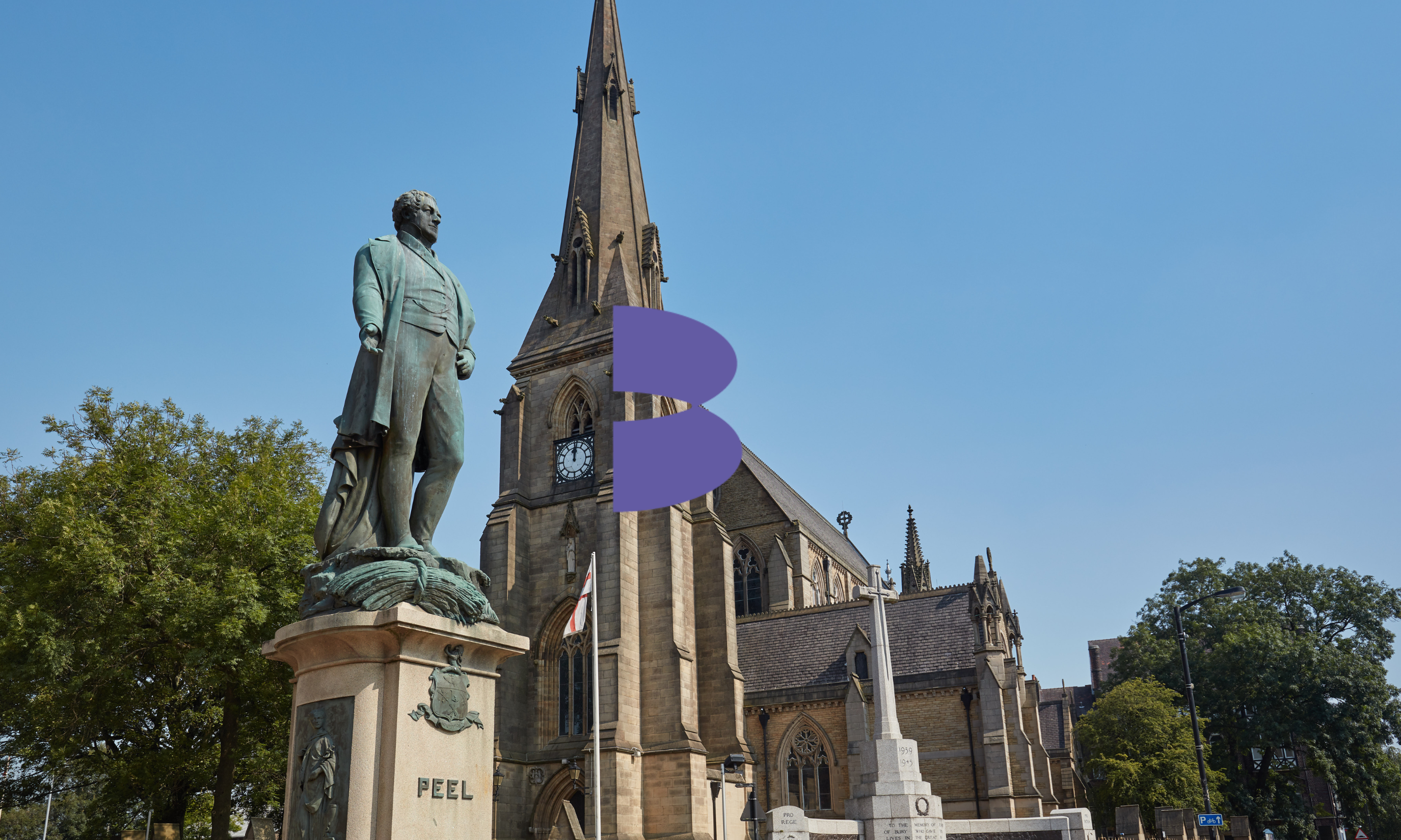 Peel statue 