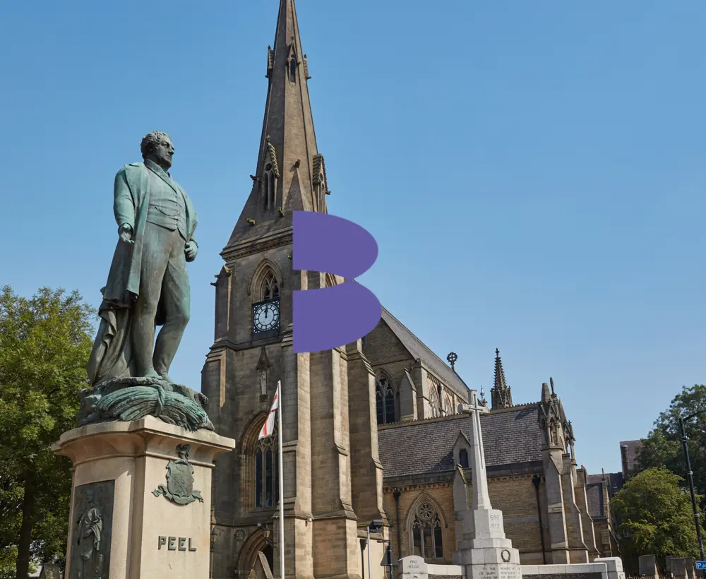 Peel statue